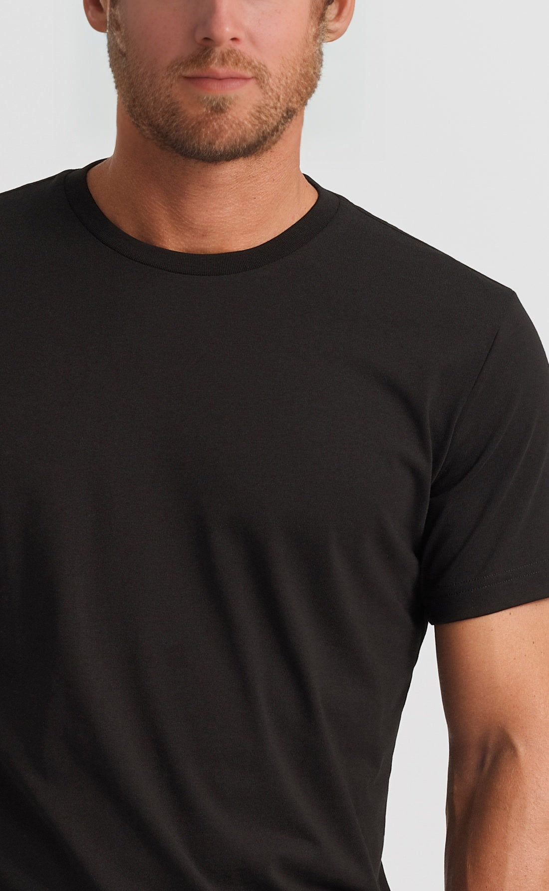 Black Round Neck T-Shirt